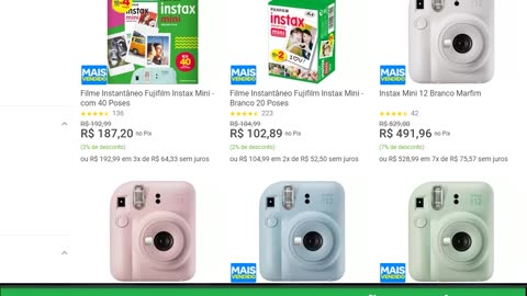 Filme Instantâneo Fujifilm Instax Mini - com 40 Poses