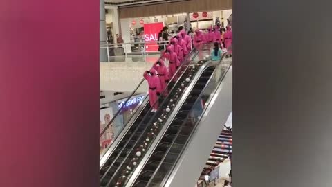 Mall staff in the Philippines dress up as Squid Game guards