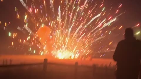 4th of July Firework mishap on the beach at the Jersey Shore! Freedom 2022!