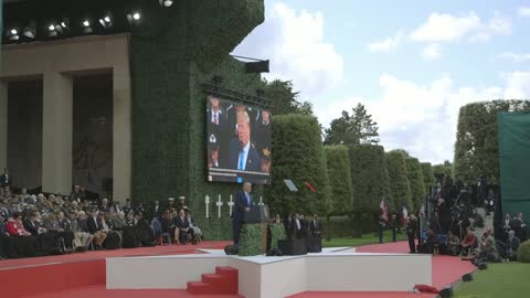 President Donald Trump Delivers Remarks on the D-Day 75th Anniversary