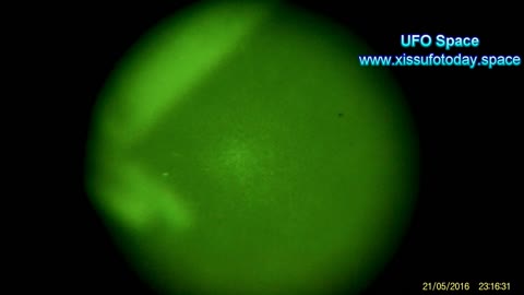 UFO through the night vision May 21, 2016