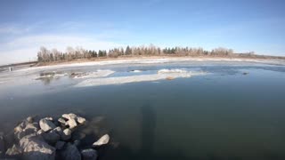 At the bow river trying out the 4k