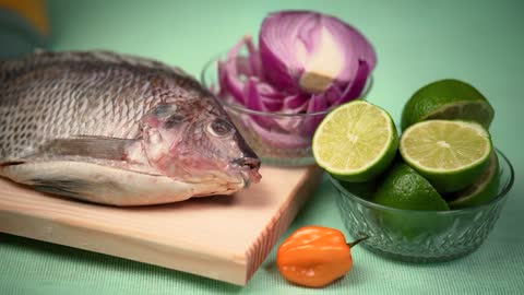 ingredients to prepare ceviche