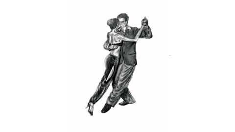 Argentine Tango time-lapse drawing (No. 348)