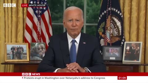 Joe Biden "Love's to USA "Joe Biden Withdraws from Presidential Race to Unite Party and Nation"