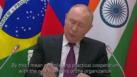 Vladimir Putin congratulated the new countries that have joined BRICS.