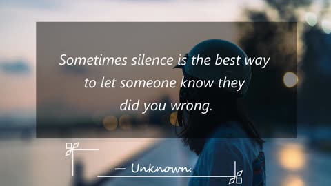 Silence Quotes (With Audio) | Powerful Silence Quotes