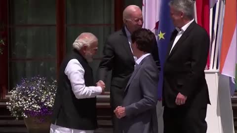 PM Modi with US President Joe Biden and PM Trudeau of Canada at G7 Summit in Germany