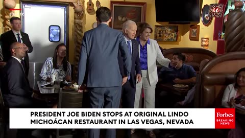 JUST IN- Biden Stops At Original Lindo Michoácan Restaurant in Las Vegas, NV Ahead Of Campaign Event