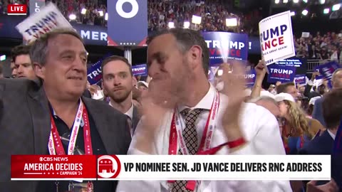 JD Vance delivers first major speech as Trump's running mate at RNC