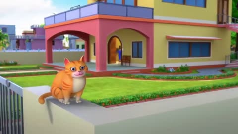 Meow Meow Billi Karti | Hindi Rhyme For Kids | poem in Hindi | Cartoon Factory | LittleTreehouse