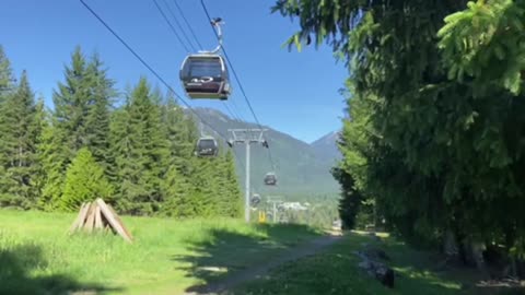 Nature and travel: Gondola ride, Whistler, BC