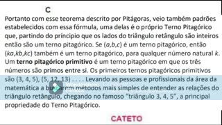 TEOREMA DE PITÁGORAS - CAIO E VICENTE- LOGICA MATEMÁTICA UFT 2022 - PROF PATRICK