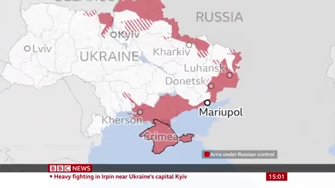 Heavy fighting near Ukraine's capital Kyiv - BBC News