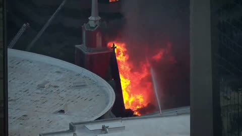 Massive Fire Devastates Historic First Baptist Church In Dallas