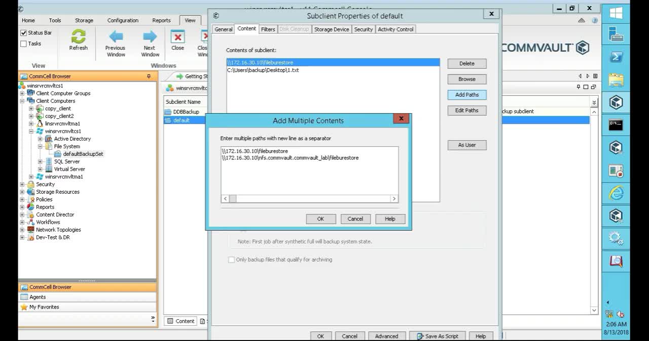 How to backup and restore a Windows file in CommVault #getajobinit # ...