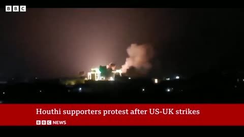 BBC News US strikes yeman|strikes|us|uk|us strike position in yeman