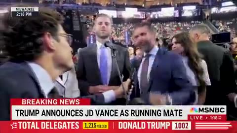 Donald Trump Jr Calls MSDNC Reporter a Clown!