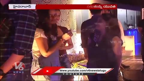 Police Raids On Hookah Center In Abids - Hyderabad - V6 News