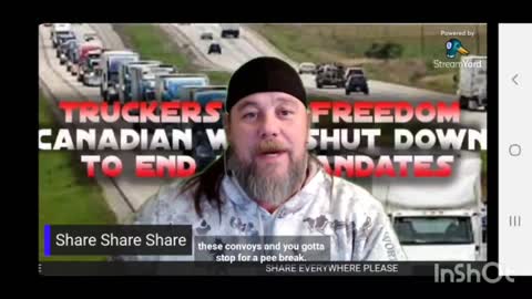 Truckers Slow Roll Freedom Convoy Accross Canada Against "Vaccine" MANDATES- PLEASE JOIN IN & SHOW THEM SUPPORT? JAN. 23rd 2022