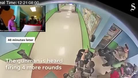 🚨 New Uvalde hallway security footage 🚨