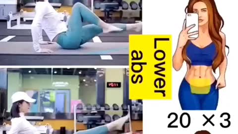 Cute Girls Workout Motivation Video.