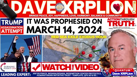 Dave XRPLion 14 MARCH 2024- TRUMP ASSASSINATION PROPHESIED & MORE MUST WATCH TRUMP NEWS