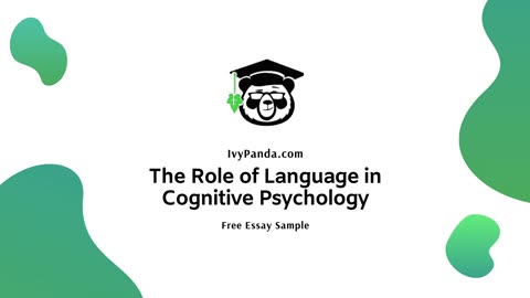 The Role of Language in Cognitive Psychology | Free Essay Sample