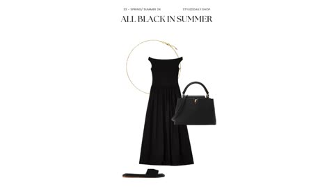 Styling the Perfect All-Black Summer Ensemble | Styled Daily