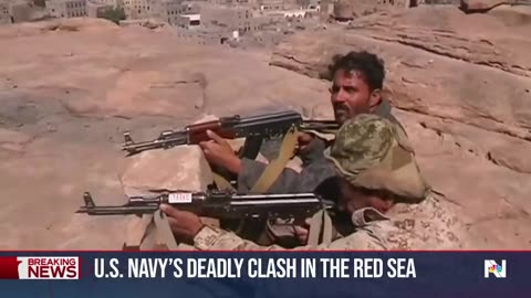 Houthi boats that shot at US Navy helicopters in the Red Sea are sunk.