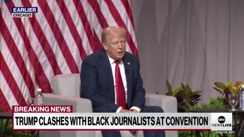 WATCH: Trump Sounds Off on Race-Baiting Reporter When at Black Journalist Conference