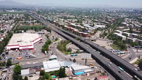 Metro Grecia Roundabout in Santiago, Chile