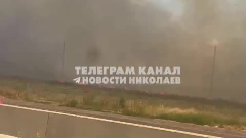 A mysterious fire continues in Nikolaev. 2