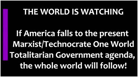 Rise of the Marxist, Technocrate One World Government Alliance
