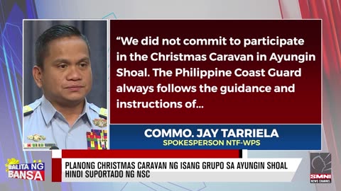 Planong Christmas caravan ng isang grupo sa Ayungin Shoal, hindi suportado ng NSC