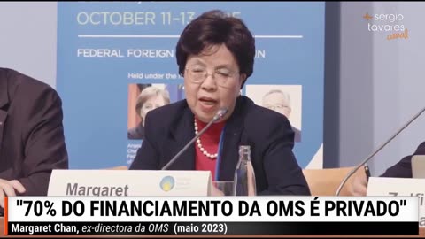 70% do financiamento da OMS é privado