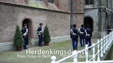 Herdenking Prins Friso in de Oude Kerk in Delft