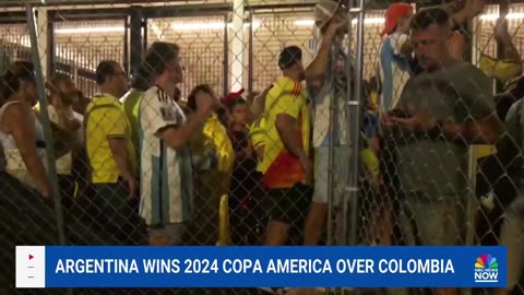 Unruly fans storm stadium ahead of Copa America final