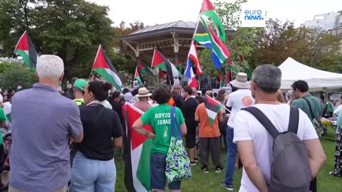 Pro-Palestinian demonstrators across Europe demand cease-fire in the Israel-Hamas war