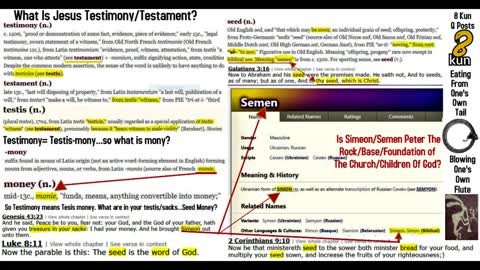 Hidden Knowledge of Osiris, Blood, Semen and the Bible Info Meme Compilation Video