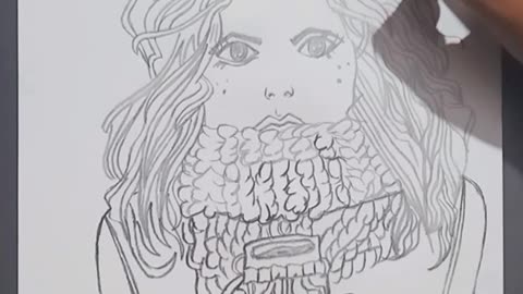 Girl pencil sketch | Girl sketch drawing | girl easy sketch