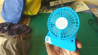 Portable Mini fan is now fixed.