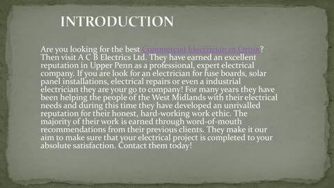 Best Commercial Electrician in Orton