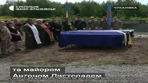 In Iwano-Frankiwsk verabschiedeten sie sich von den beiden toten Piloten – Oberst Yury Pohorily und