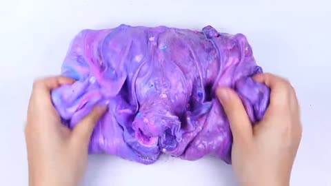 Kuromi slime mixing random cute shiny things into slime asmr