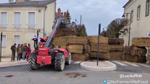 FRANCE: The farmers are BACK building barricades in protest of the climate agenda!