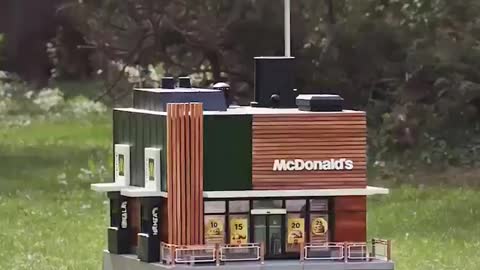 The world's smallest McDonald's is also a beehive.