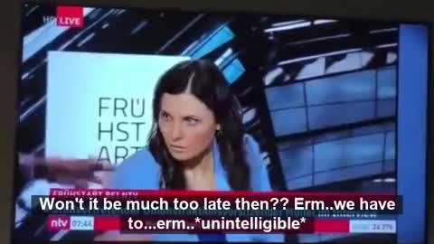 German TV interviewer pushes for sooner enforcement of generel vax mandate - collapses live on air