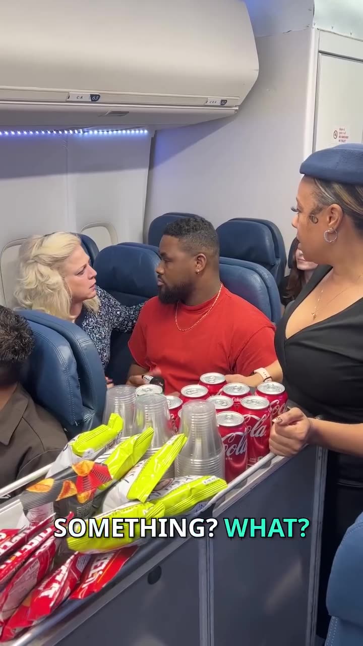 Wife gets jealous over the flight attendant