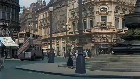 London, England in the 1930s in Color
